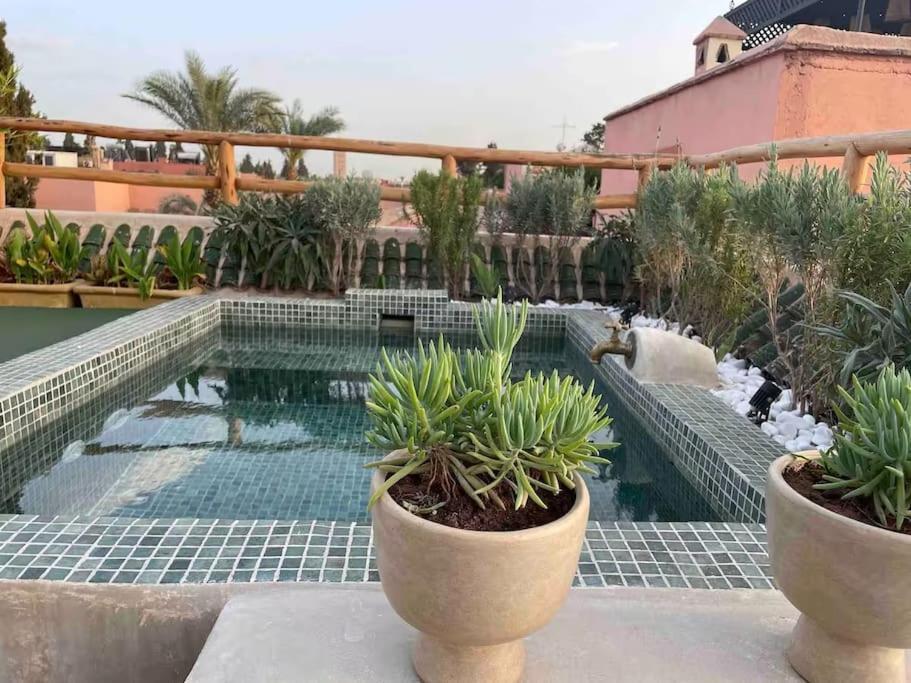 Riad Ptit Kech, Bassin Terrasse - Petits Dejeuners Marrakesh Buitenkant foto